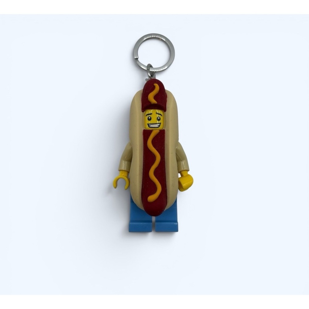 LEGO‎ Iconic Keychain LED Lite Hot Dog Man 3" Toy Figure Lights Up Hotdog